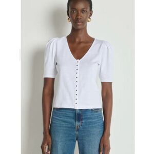 Anthropologie Nation Los Angeles 100% Cotton Jen Buttondown Top L